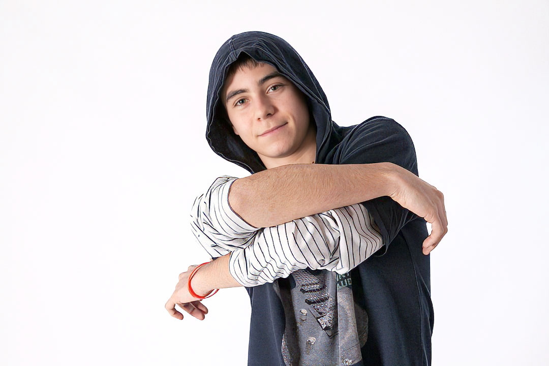 Retrato adolescente en estudio en Mollet del Vallès