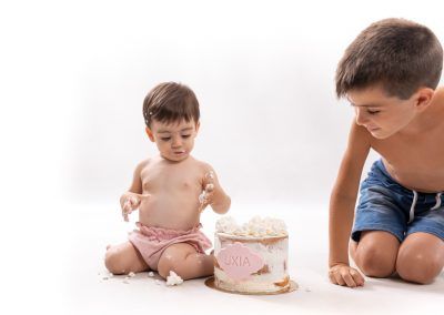 smash cake uxia en elenircfotografia