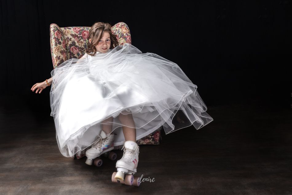 fotografía infantil en estudio en Barcelona fotografia de comuniones