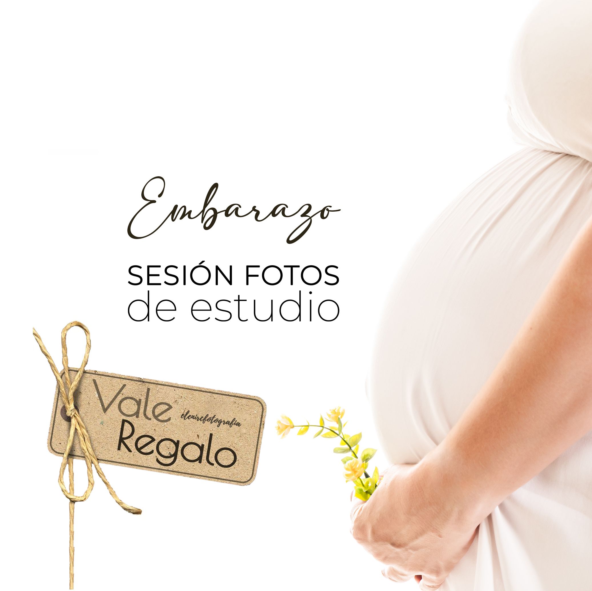 Vale regalo sesión de embarazo en estudio Vale regalo sesión de fotos de embarazo en estudio en Mollet del Vallès por Elenirc Fotografia