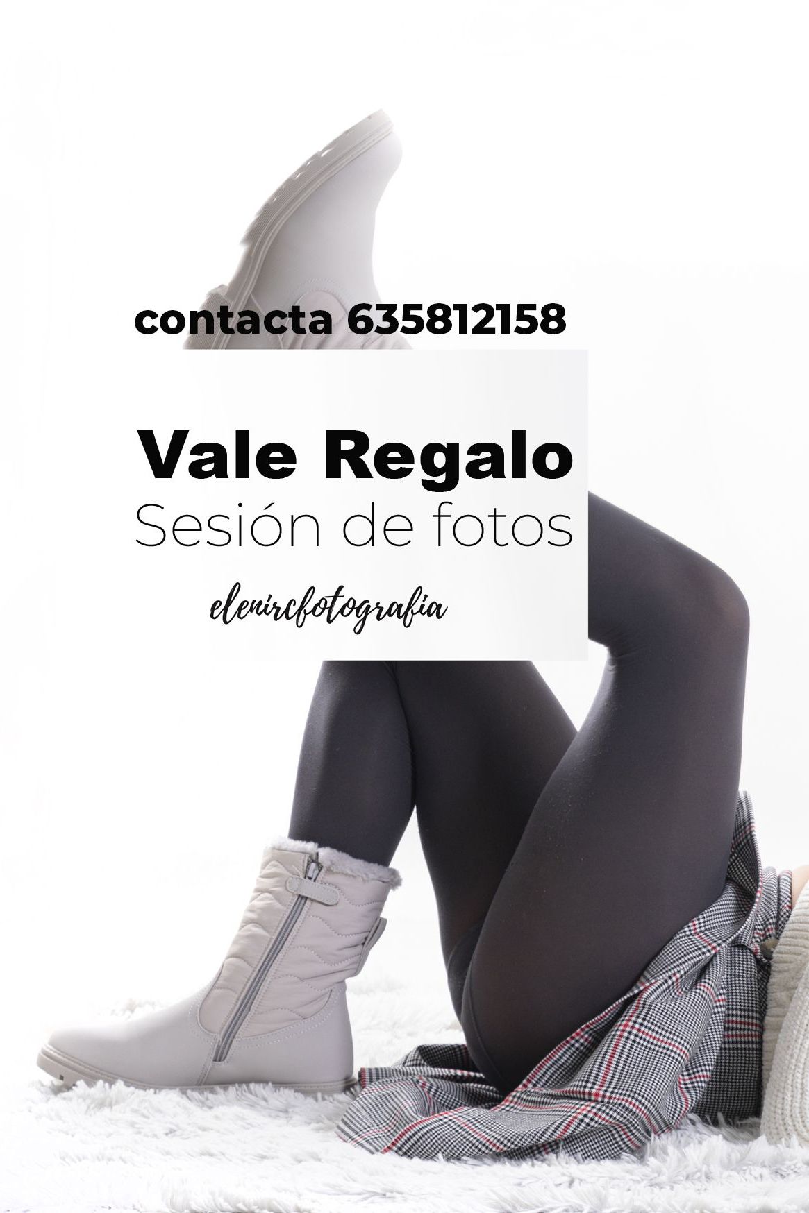 Tarjeta regalo para sesión de fotos familiar y retrato en Barcelona