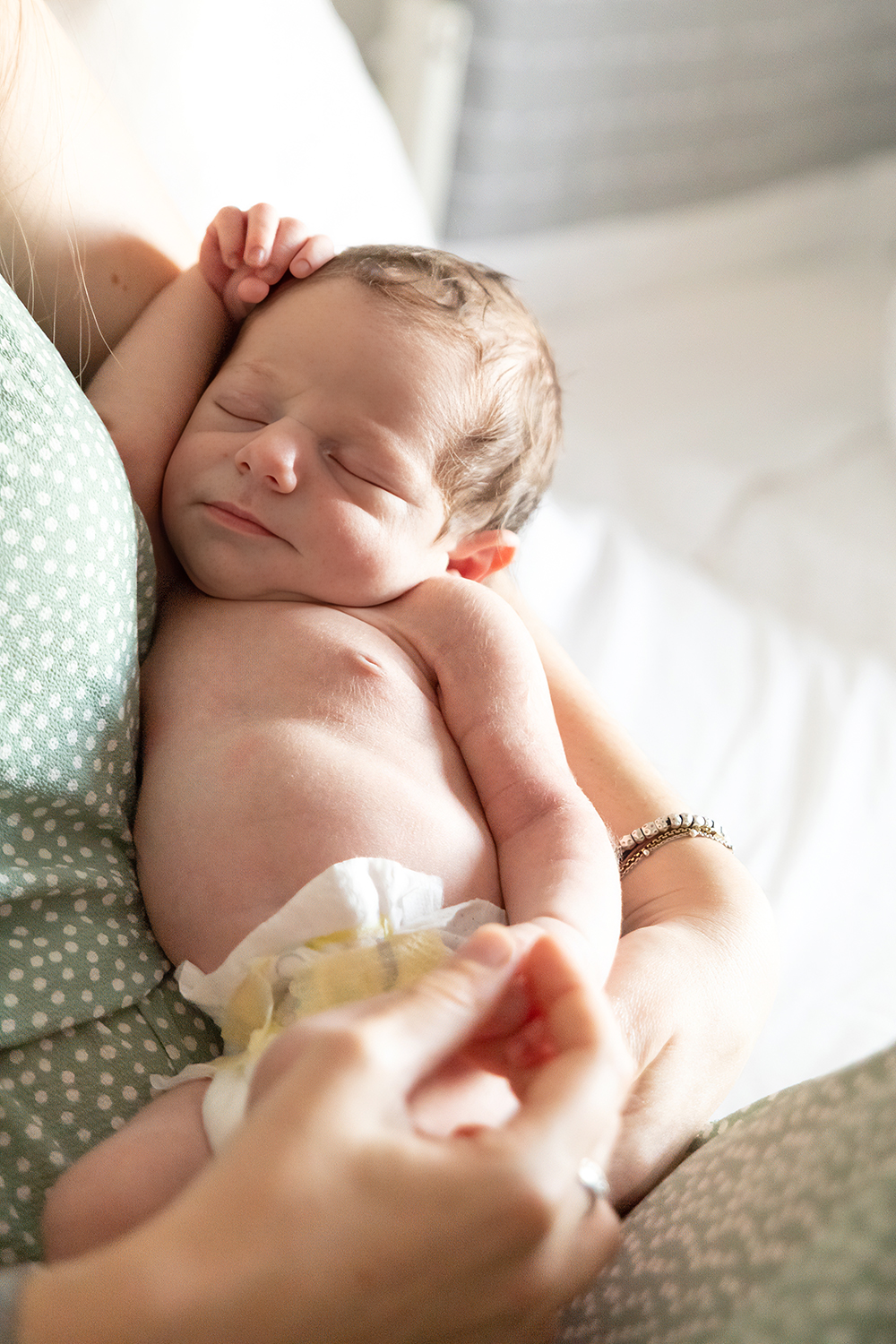fotografía newborn en casa en Barcelona