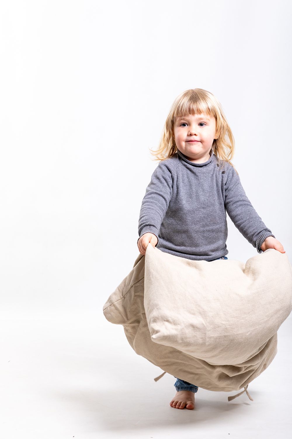 retrato infantil en estudio