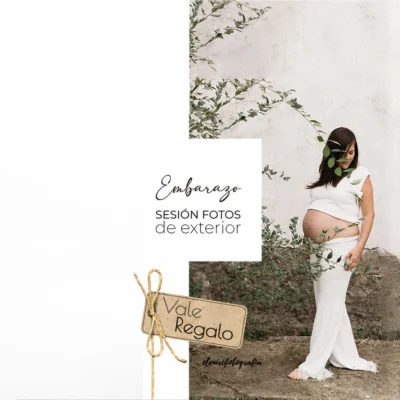 Vale regalo sesión de fotos de embarazo en exterior | Elenirc Fotografia